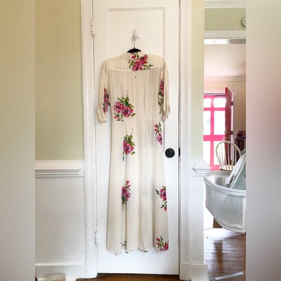 Vintage Annette Dean Floral Midi Dress - Picture 3 of 11